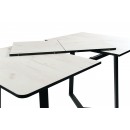 Стол ВВР Миллер дуб крафт белый/черный №5, ЛДСП 120-160/80